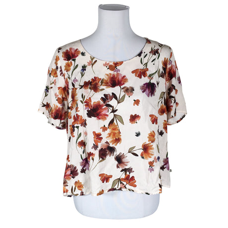 Unisex Kaiko - Short-sleeved blouse, size 36 - Natural white ()