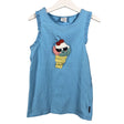 Unisex Polarn O. Pyret - Tricot tank top, size 146 - 152 - Blue ()