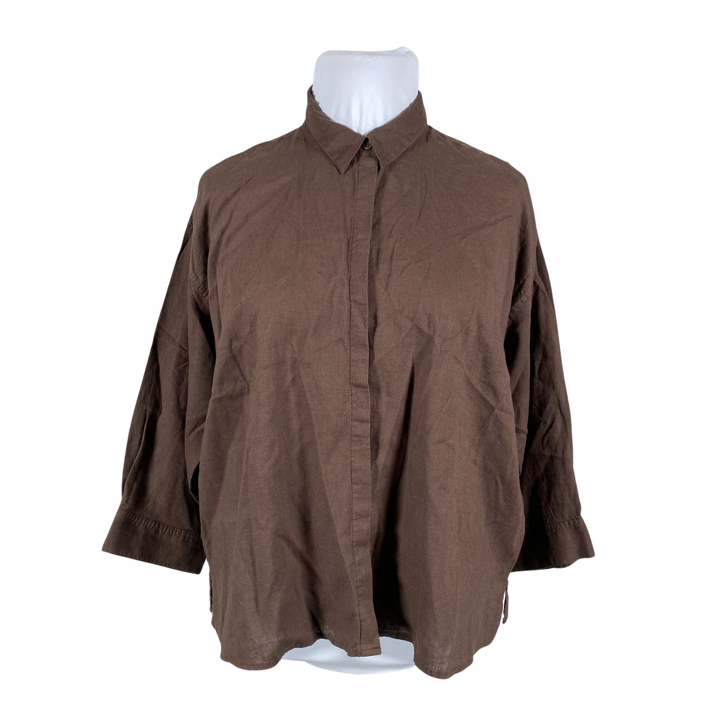 Unisex Tom Tailor - Blouse, size 42 - Brown (1)