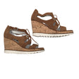 Unisex Regard - Wedge sandals, size 38 - Brown ()