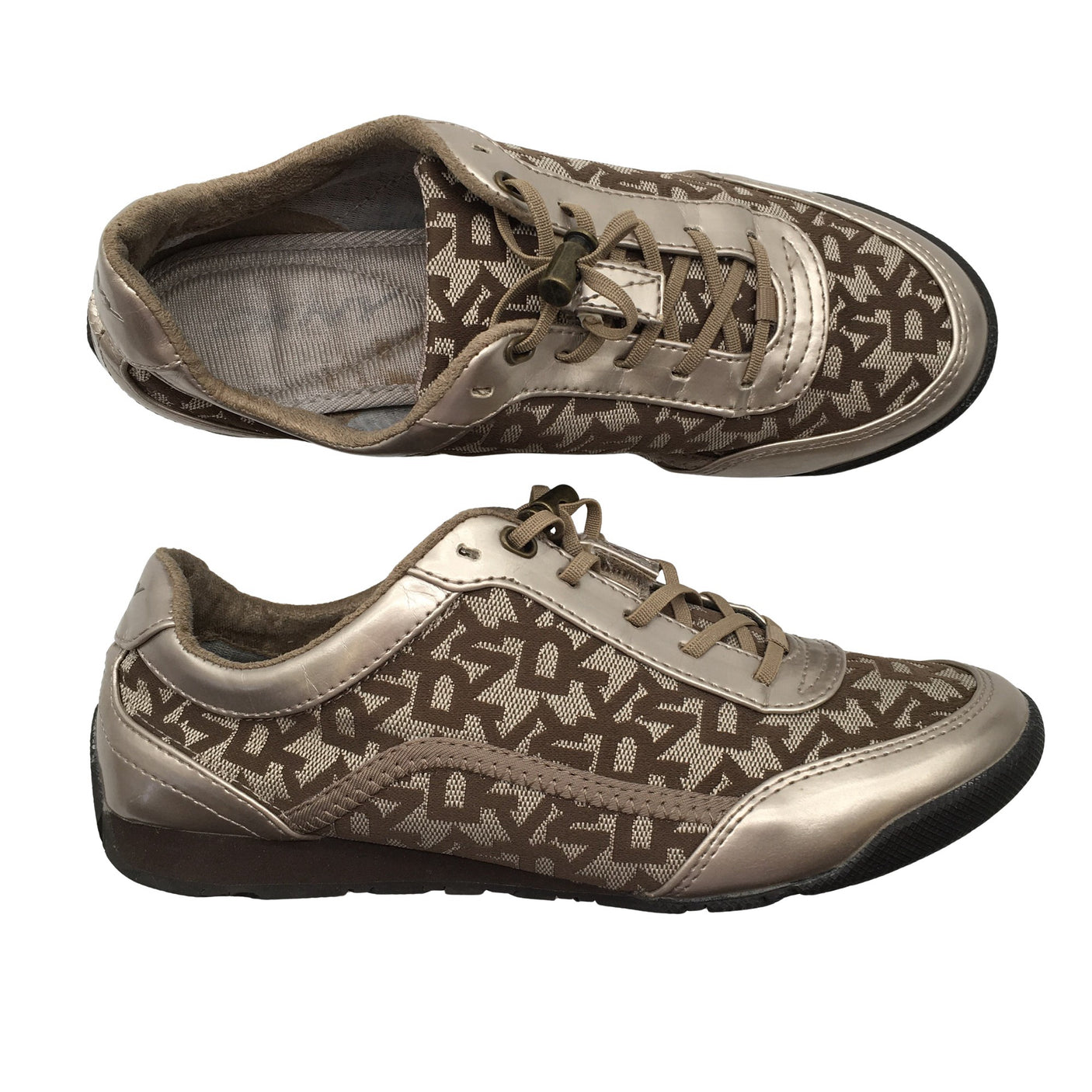 Unisex DKNY - Casual sneakers, size 37 - Brown (1)