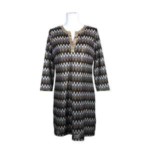 Unisex Cream - Dress, size 40 - Brown (1)