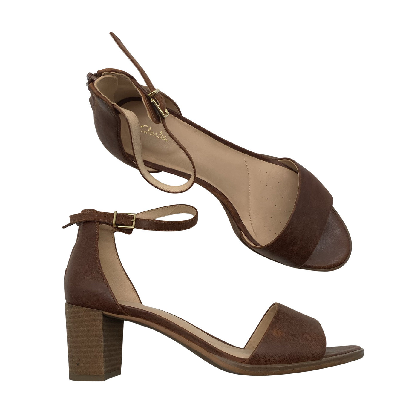 Unisex Clarks - Heeled sandals, size 41 - Brown (1)
