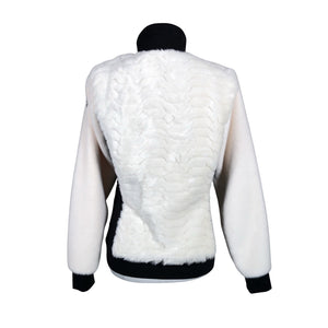 Unisex Luhta - Faux fur coat, size 36 - Natural white (2)