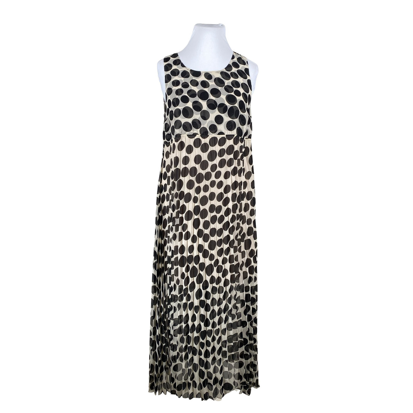 Unisex Uldahl - Schiffon dress, size 42 - Beige (1)
