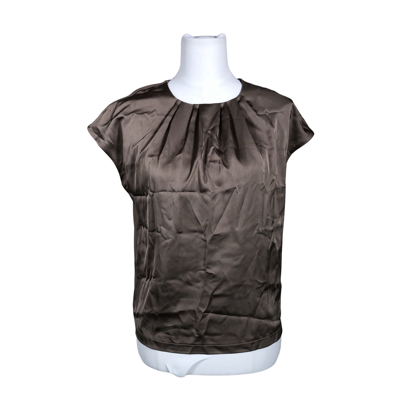 Unisex Ril's - Short-sleeved blouse, size 34 - Brown (1)
