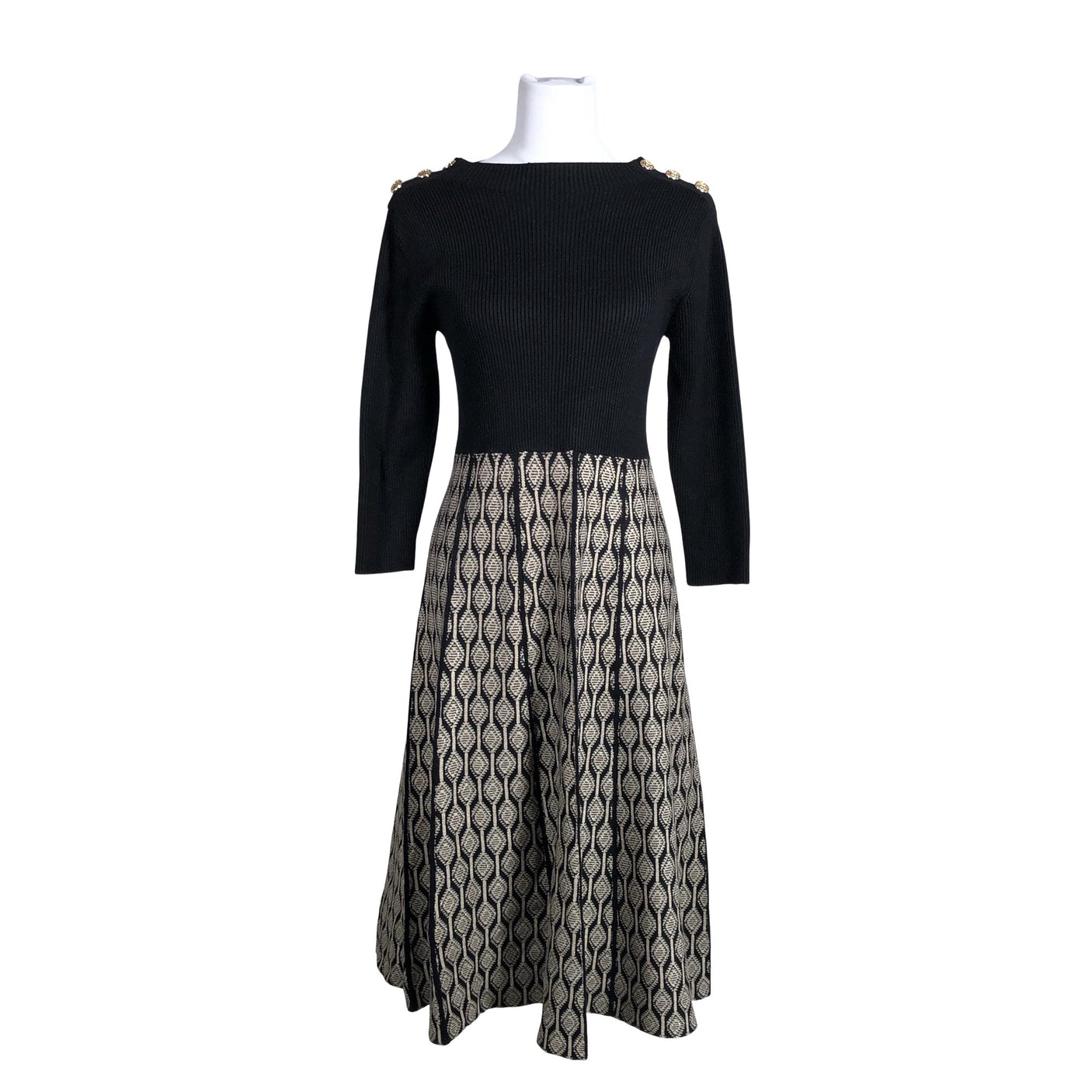 Unisex Derhy - Knit dress, size 38 - Black (1)