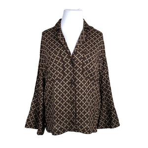Unisex by Malene Birger - Blouse, size 42 - Brown (1)