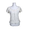 Unisex SisterS point - Short-sleeved blouse, size 38 - White ()