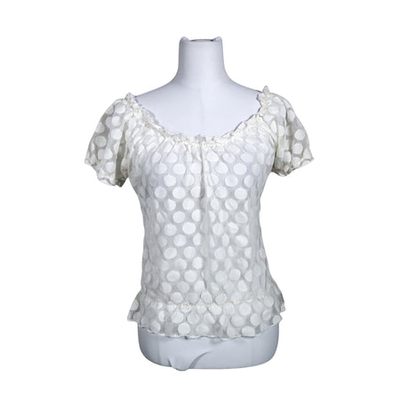 Unisex SisterS point - Short-sleeved blouse, size 38 - White ()
