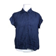 Unisex Part two - Short-sleeved blouse, size 46 - Blue ()