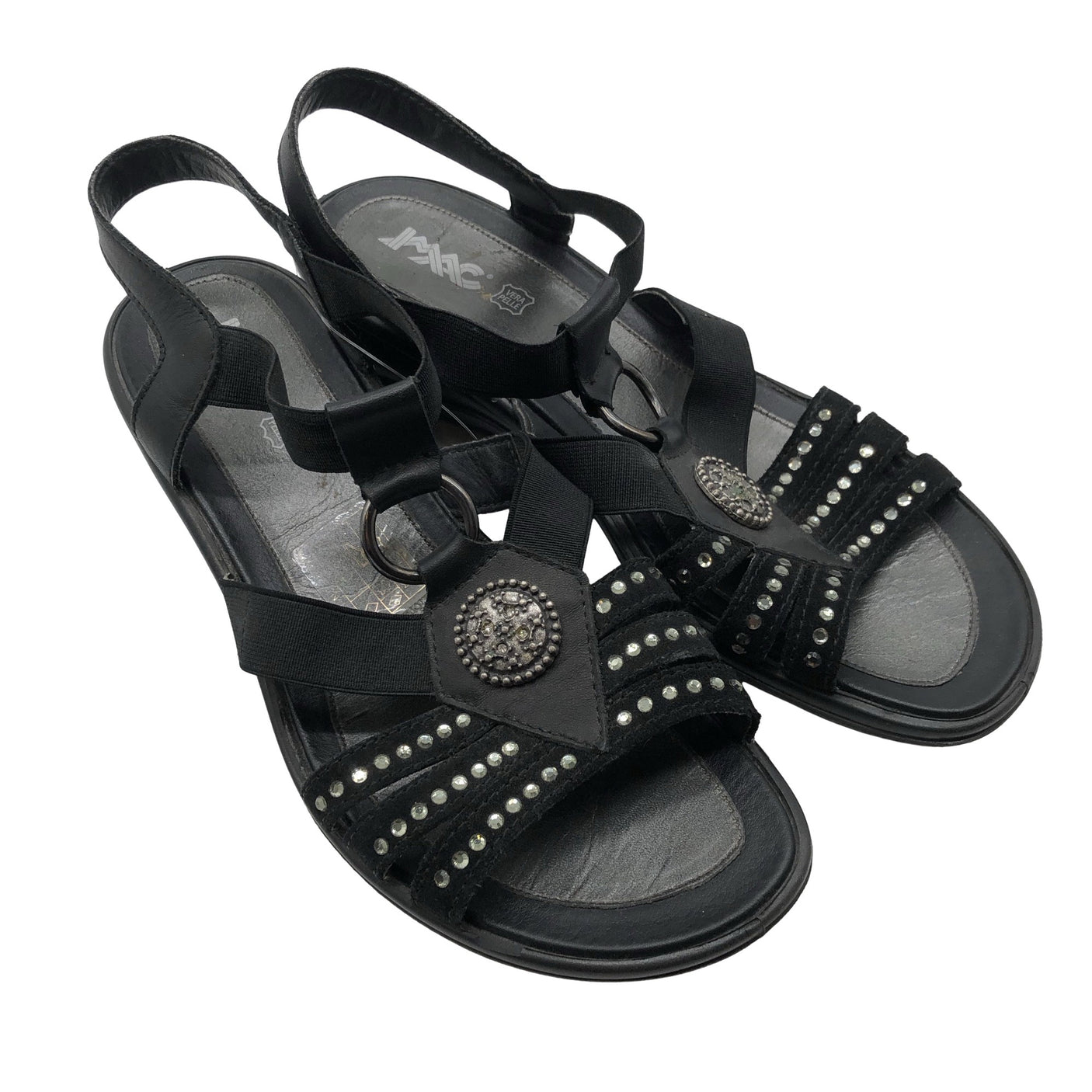 Unisex Imac - Wedge sandals, size 38 - Black (2)