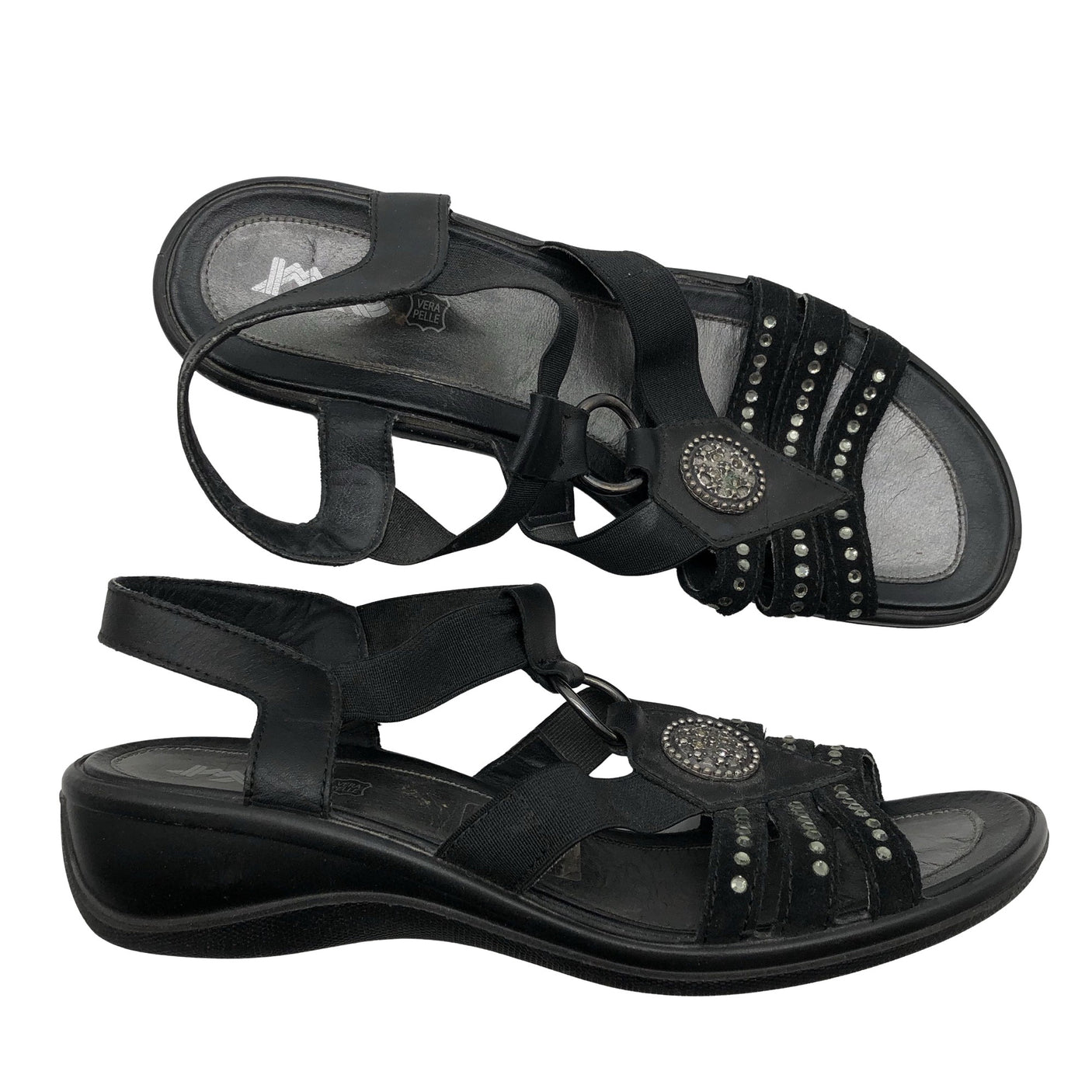 Unisex Imac - Wedge sandals, size 38 - Black (1)
