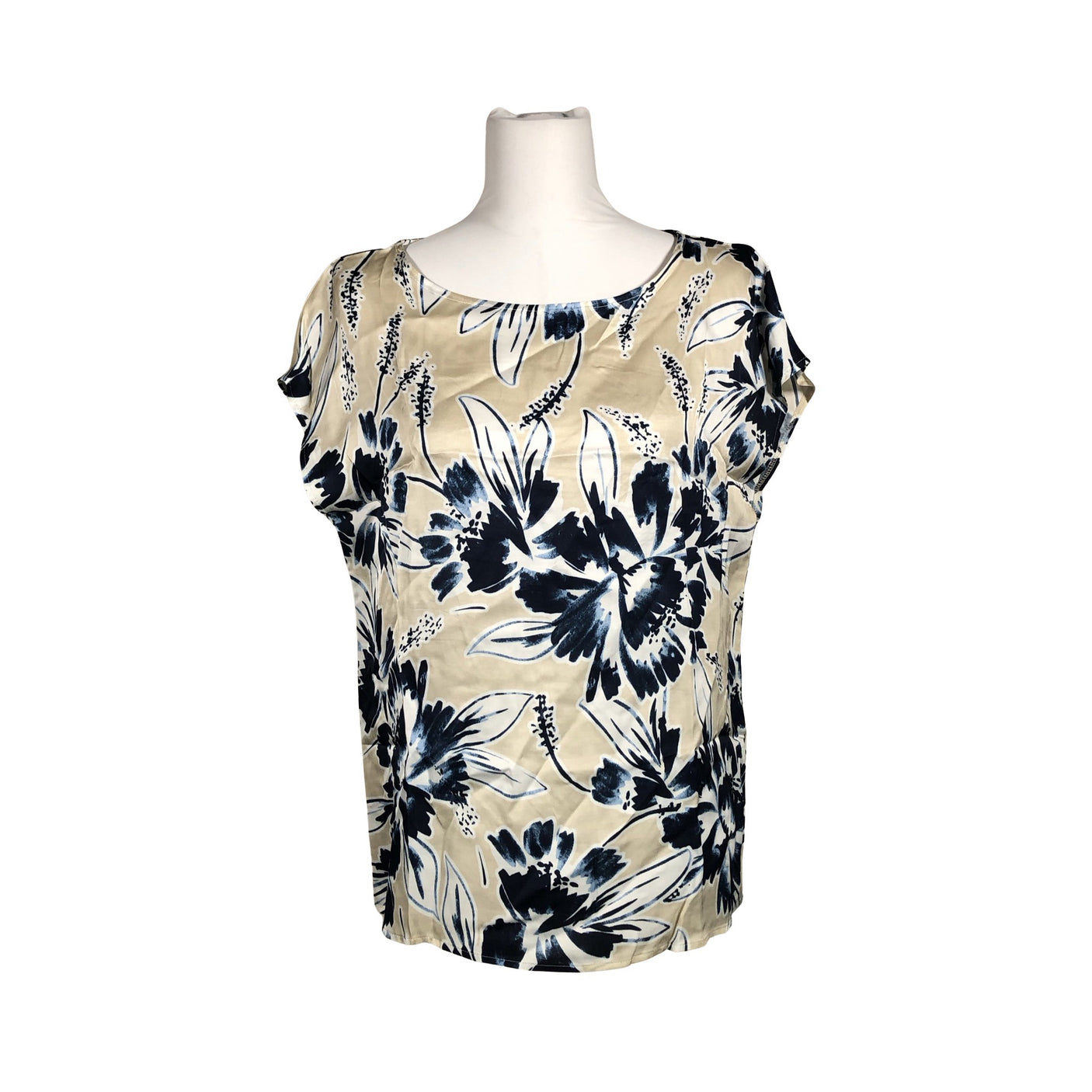 Unisex Ril's - Short-sleeved blouse, size 38 - Beige (1)