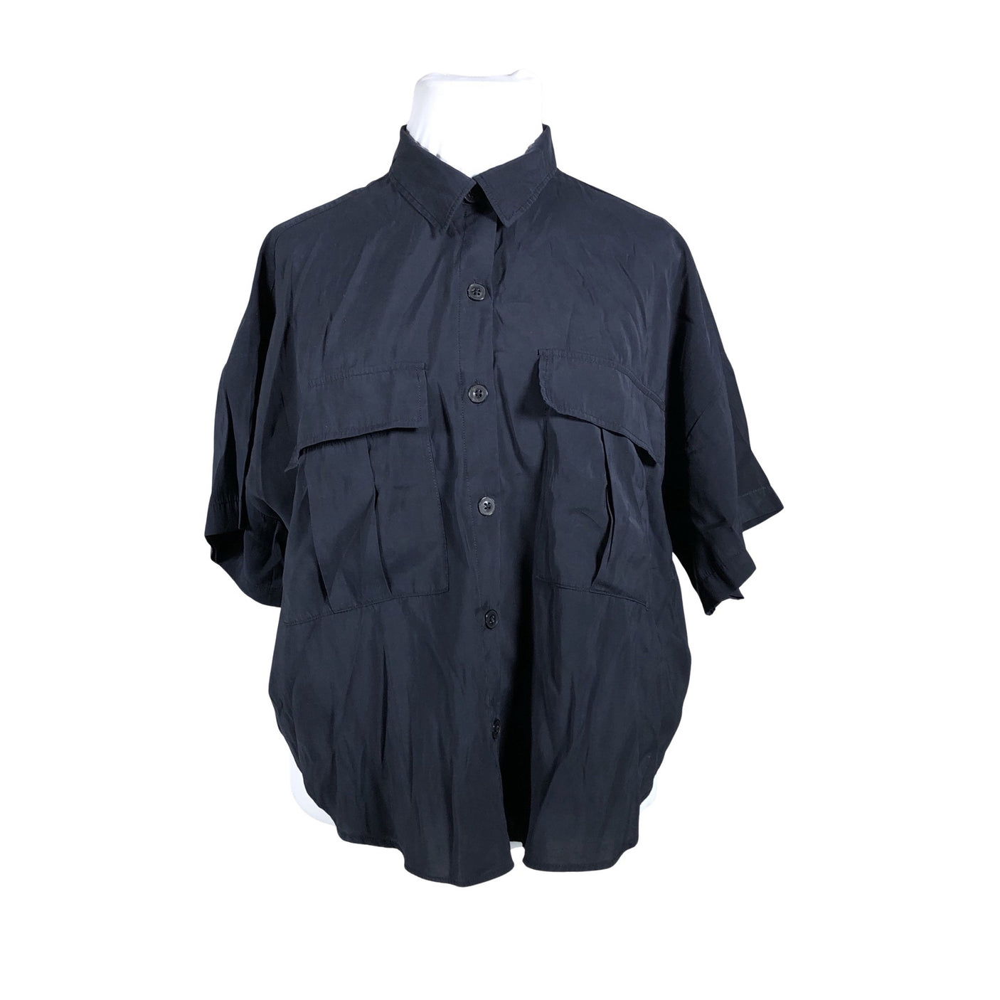 Unisex Lindex - Short-sleeved blouse, size 42 - Blue (1)