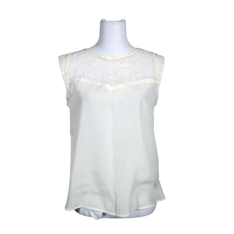 Unisex Maison Scotch - Short-sleeved blouse, size 38 - Natural white ()