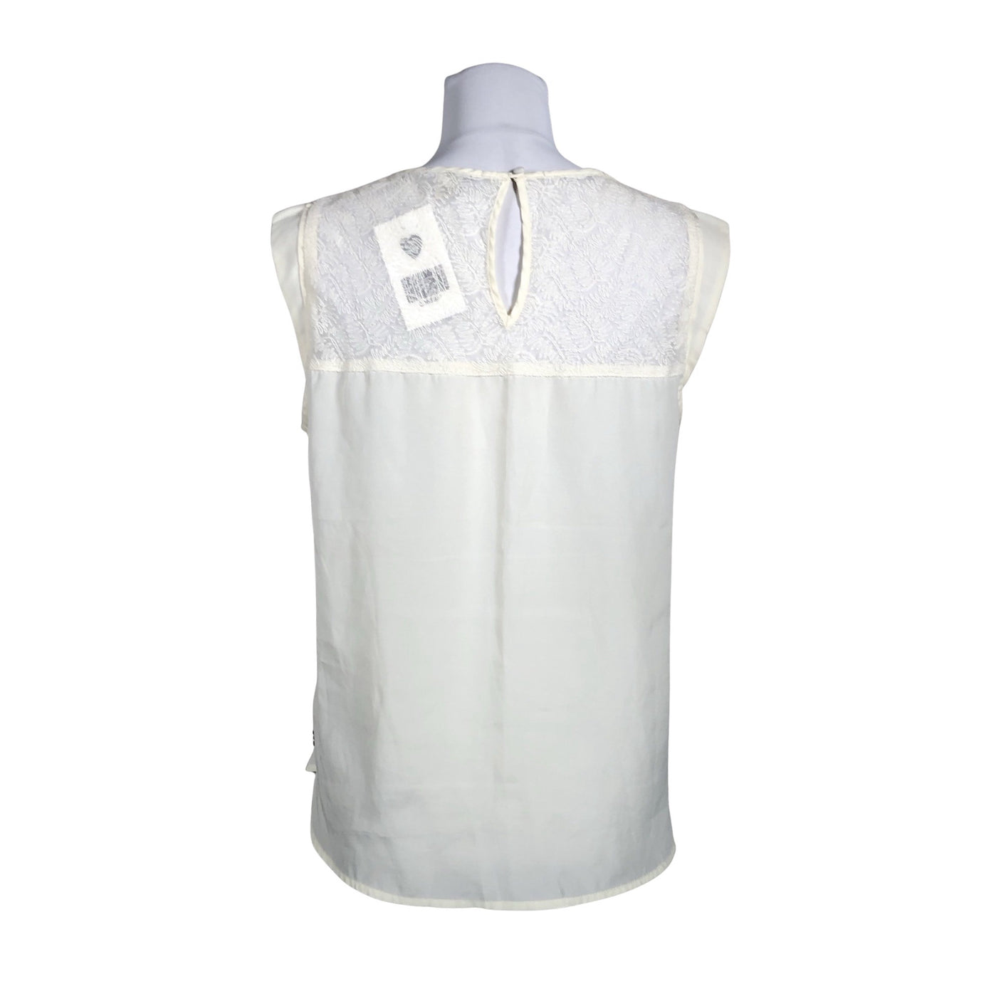 Unisex Maison Scotch - Short-sleeved blouse, size 38 - Natural white (2)