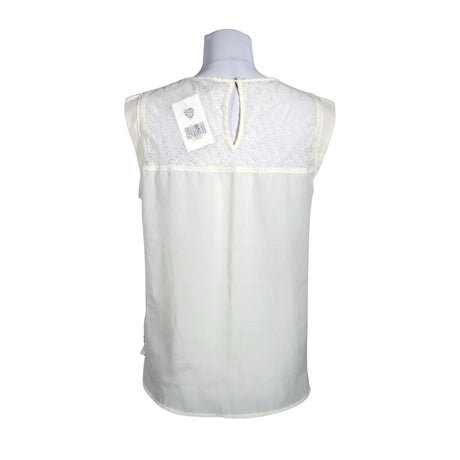 Unisex Maison Scotch - Short-sleeved blouse, size 38 - Natural white (2)