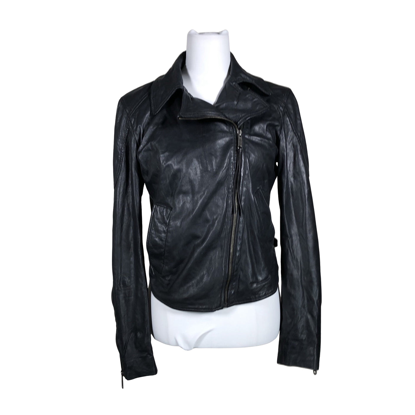 Unisex Diesel - Leather jacket, size 36 - Black (1)