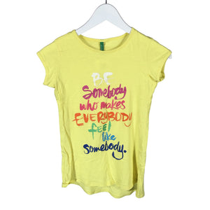 Unisex Benetton - Tricot tunic, size 152 - 158 - Yellow (1)