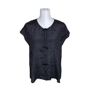 Unisex The Masai - Short-sleeved blouse, size 40 - Black (1)