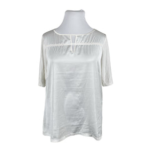 Unisex Comma - Short-sleeved blouse, size 46 - White (1)