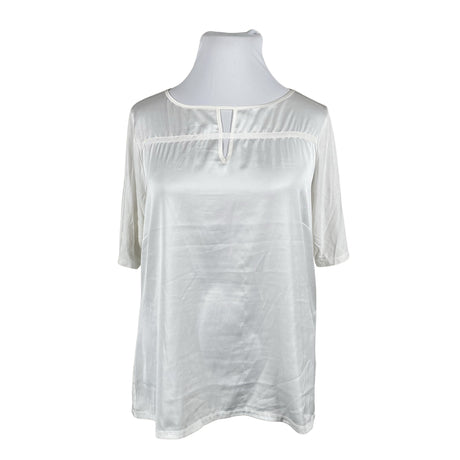 Unisex Comma - Short-sleeved blouse, size 46 - White ()