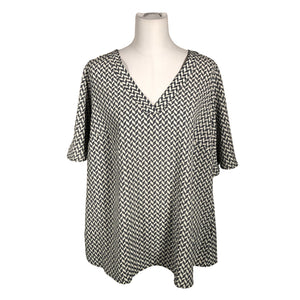 Unisex Zizzi - Short-sleeved blouse, size 38 - White (1)