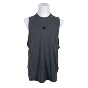 Unisex Adidas - Sleeveless sports top, size L - Gray (1)