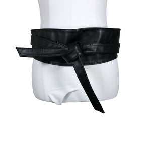 Unisex Anna Field - Leather belt, size Ei kokoa - Black (1)