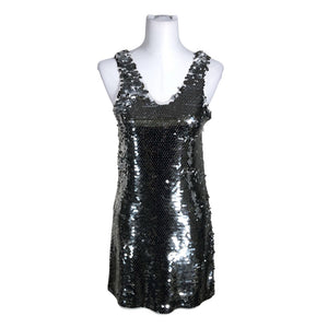 Unisex Samsoe&Samsoe - Party dress, size 34 - Silver (1)