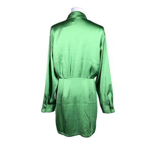 Unisex Samsoe&Samsoe - Schiffon dress, size 40 - Green (3)