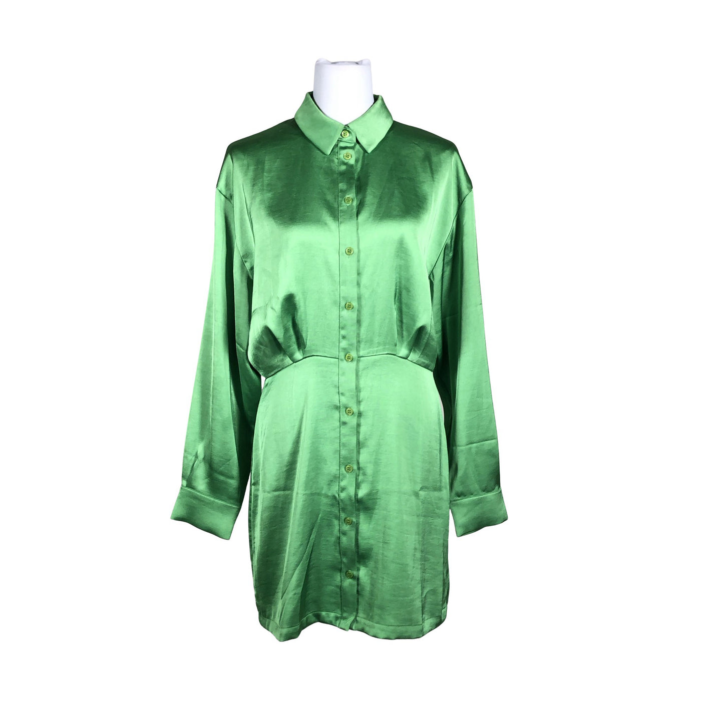 Unisex Samsoe&Samsoe - Schiffon dress, size 40 - Green (1)