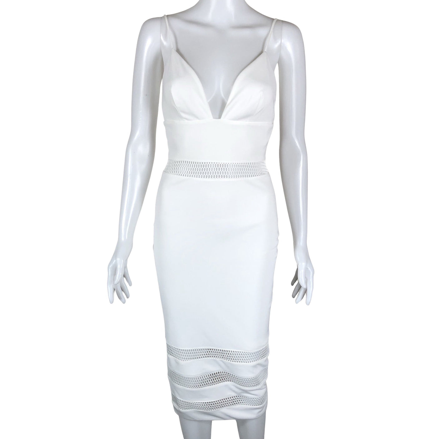 Unisex Abyss by Abby - Tricot dress, size 34 - White (1)