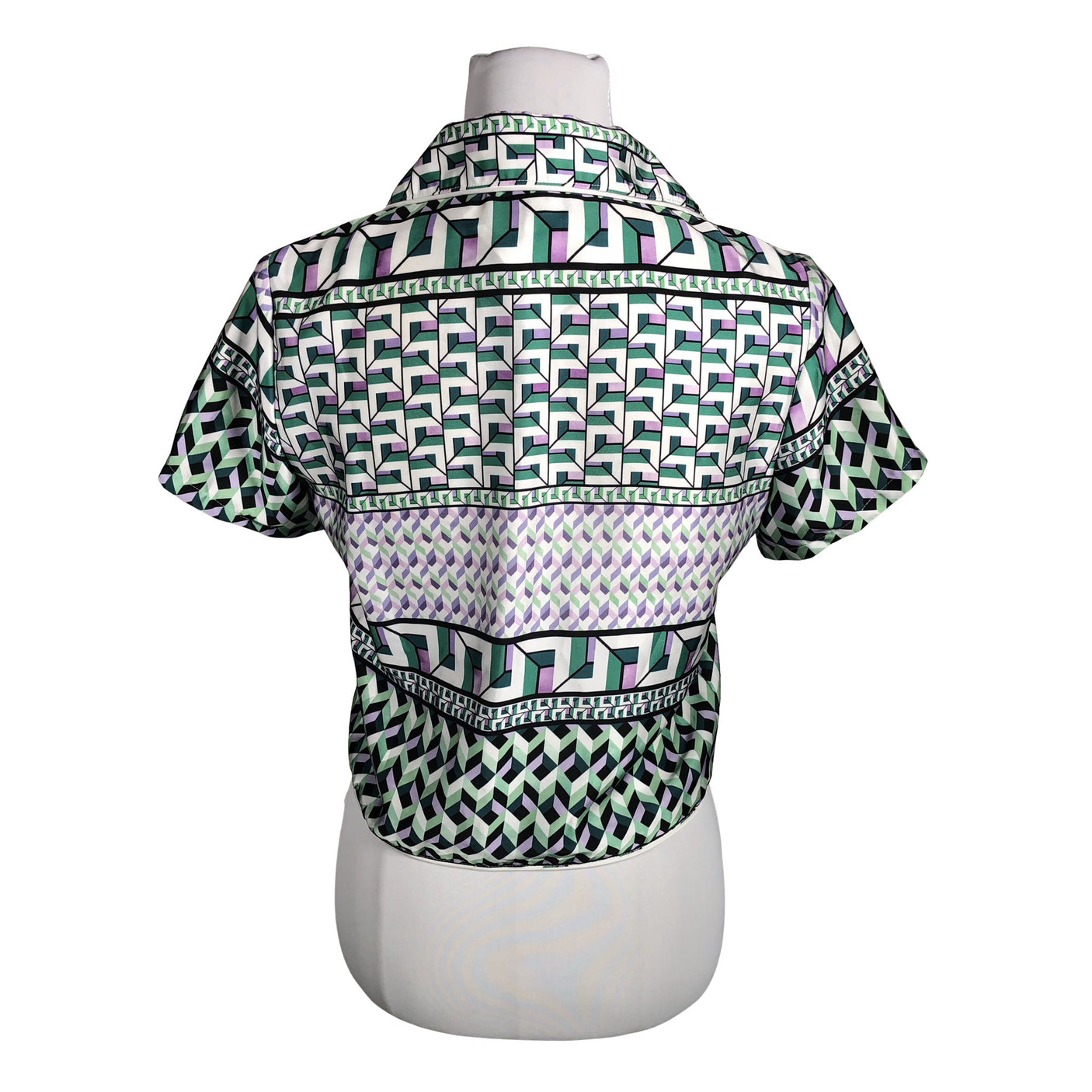 Unisex By Malina - Short-sleeved blouse, size 36 - Green (2)
