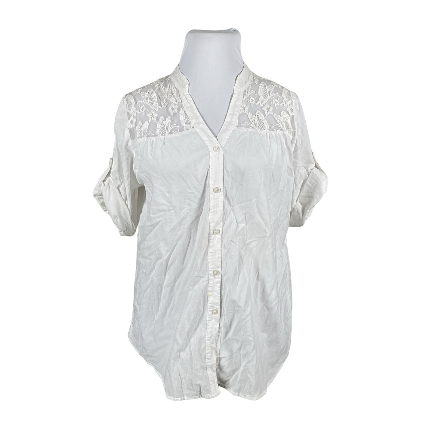 Unisex Flora & Co - Short-sleeved blouse, size 44 - White (1)