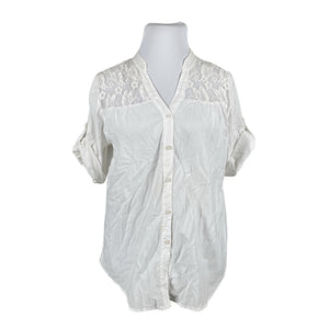 Unisex Flora & Co - Short-sleeved blouse, size 44 - White (1)
