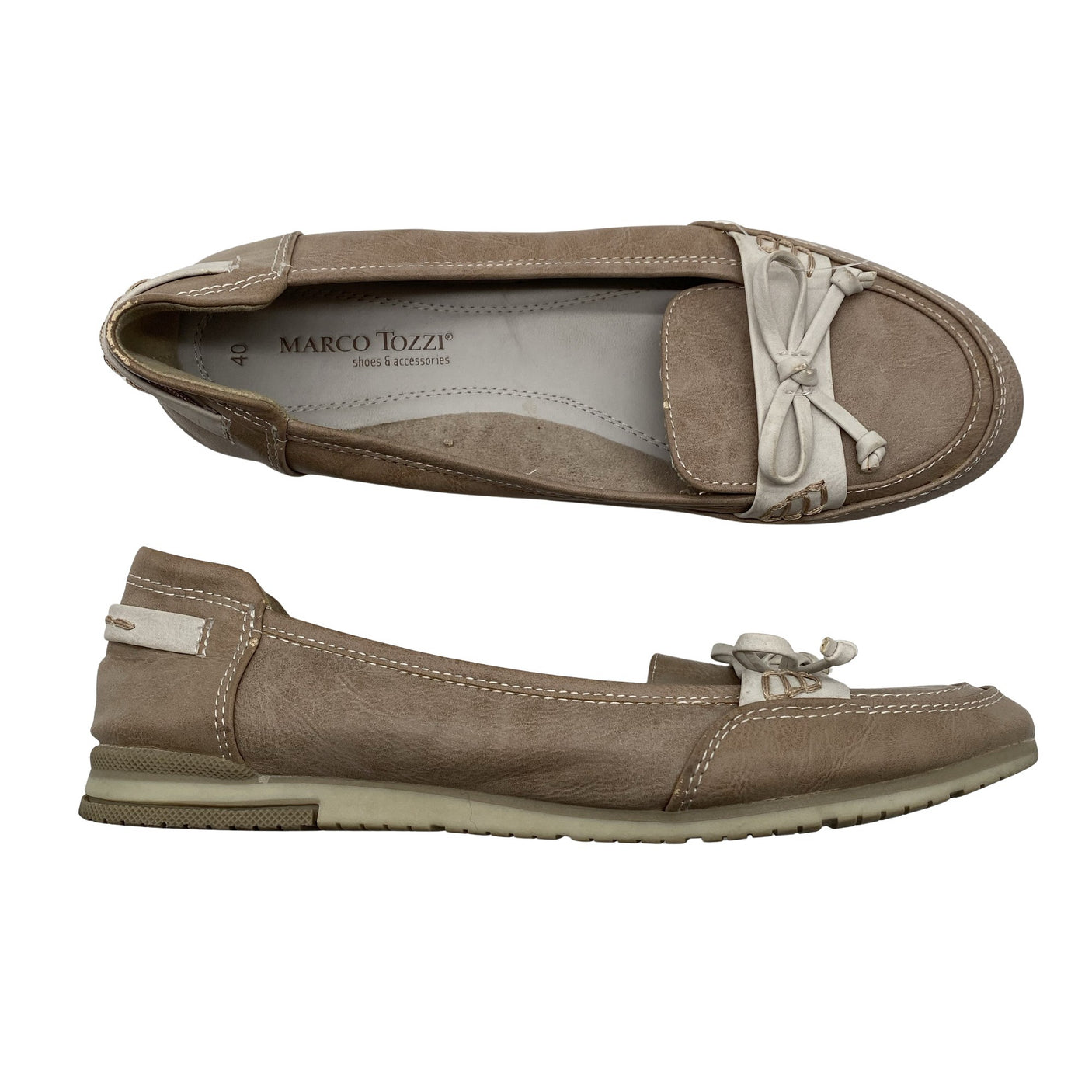 Unisex Marco Tozzi - Loafers, size 40 - Beige (1)