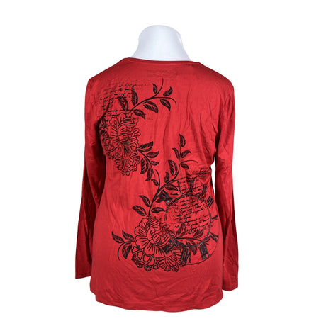 Unisex Taifun - Tricot shirt, size 44 - Red (2)