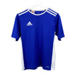 Unisex Adidas - Sports shirt, short sleeve, size 158 - 164 - Blue ()
