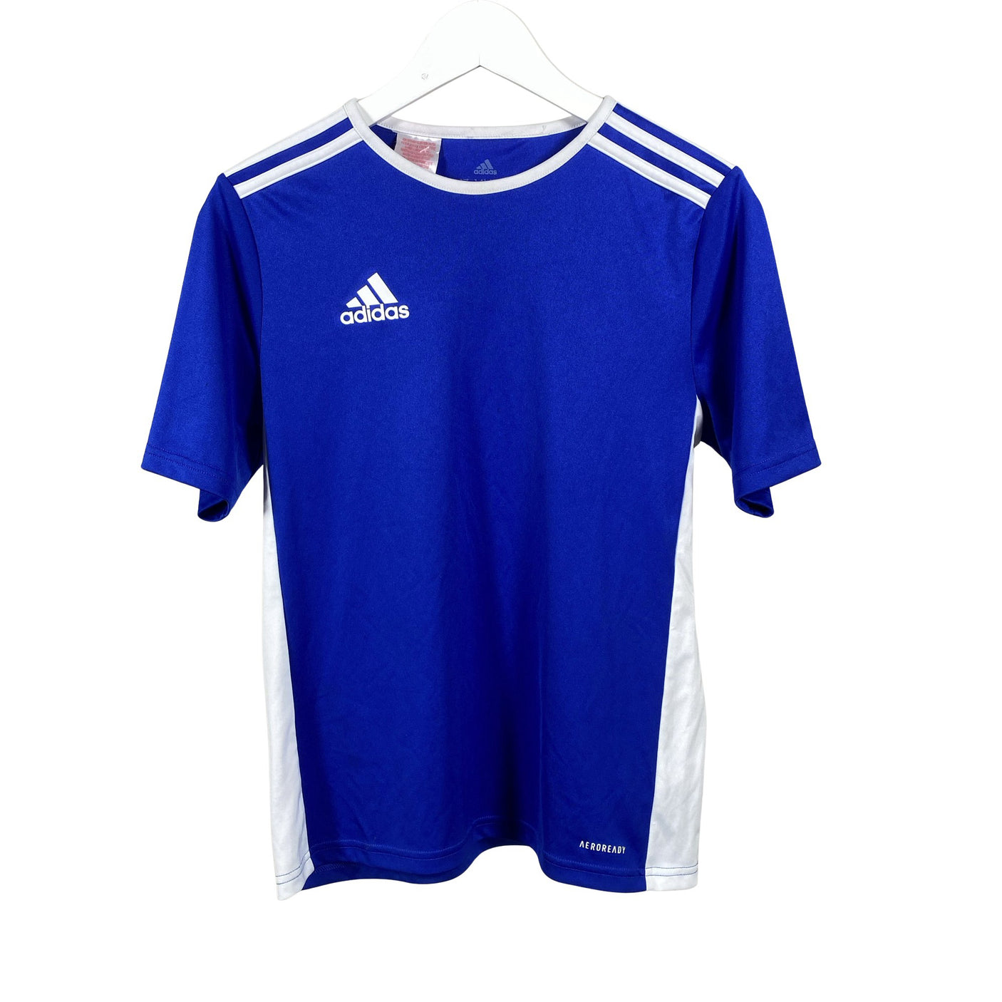 Unisex Adidas - Sports shirt, short sleeve, size 158 - 164 - Blue (1)
