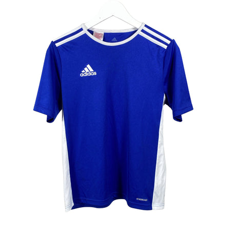 Unisex Adidas - Sports shirt, short sleeve, size 158 - 164 - Blue ()