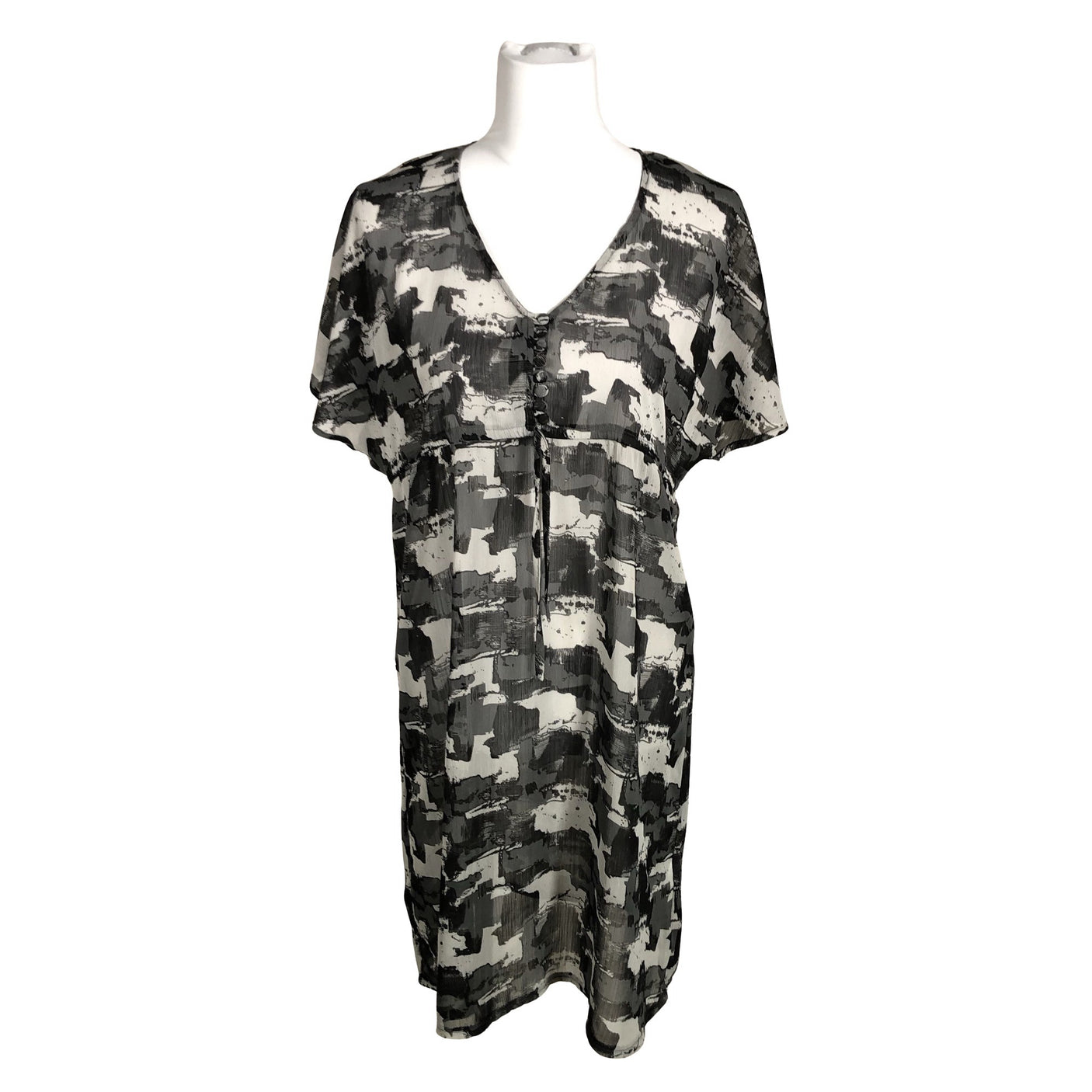 Unisex Soyaconcept - Schiffon tunic, size 40 - Gray (1)