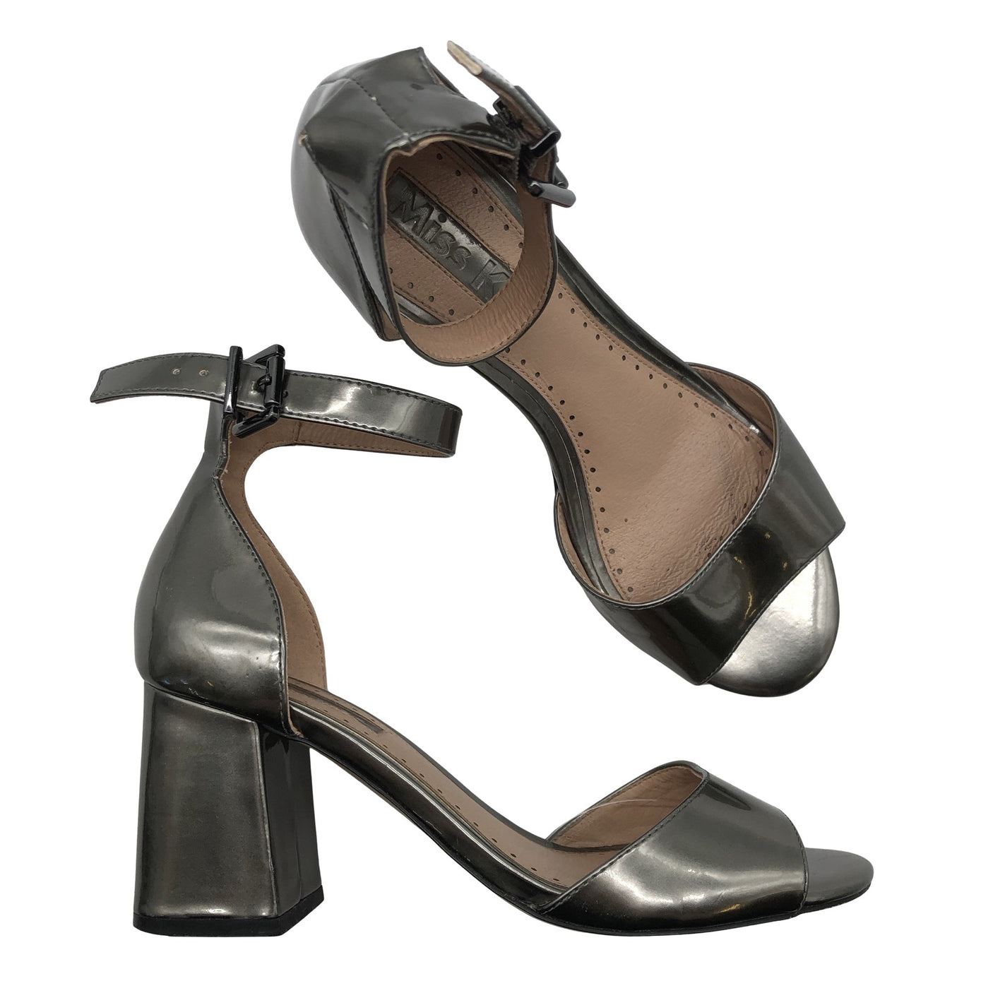 Unisex Miss KG - Heeled sandals, size 37 - Silver (1)