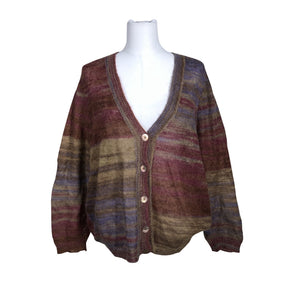 Unisex Benetton - Cardigan, size 40 - Wine red (1)