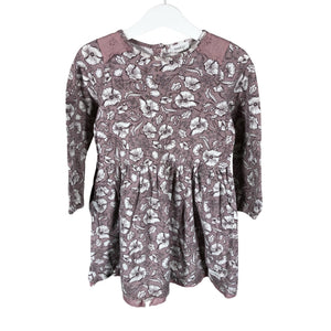 Unisex Newbie - Tricot dress, size 92 - 98 - Light pink (1)