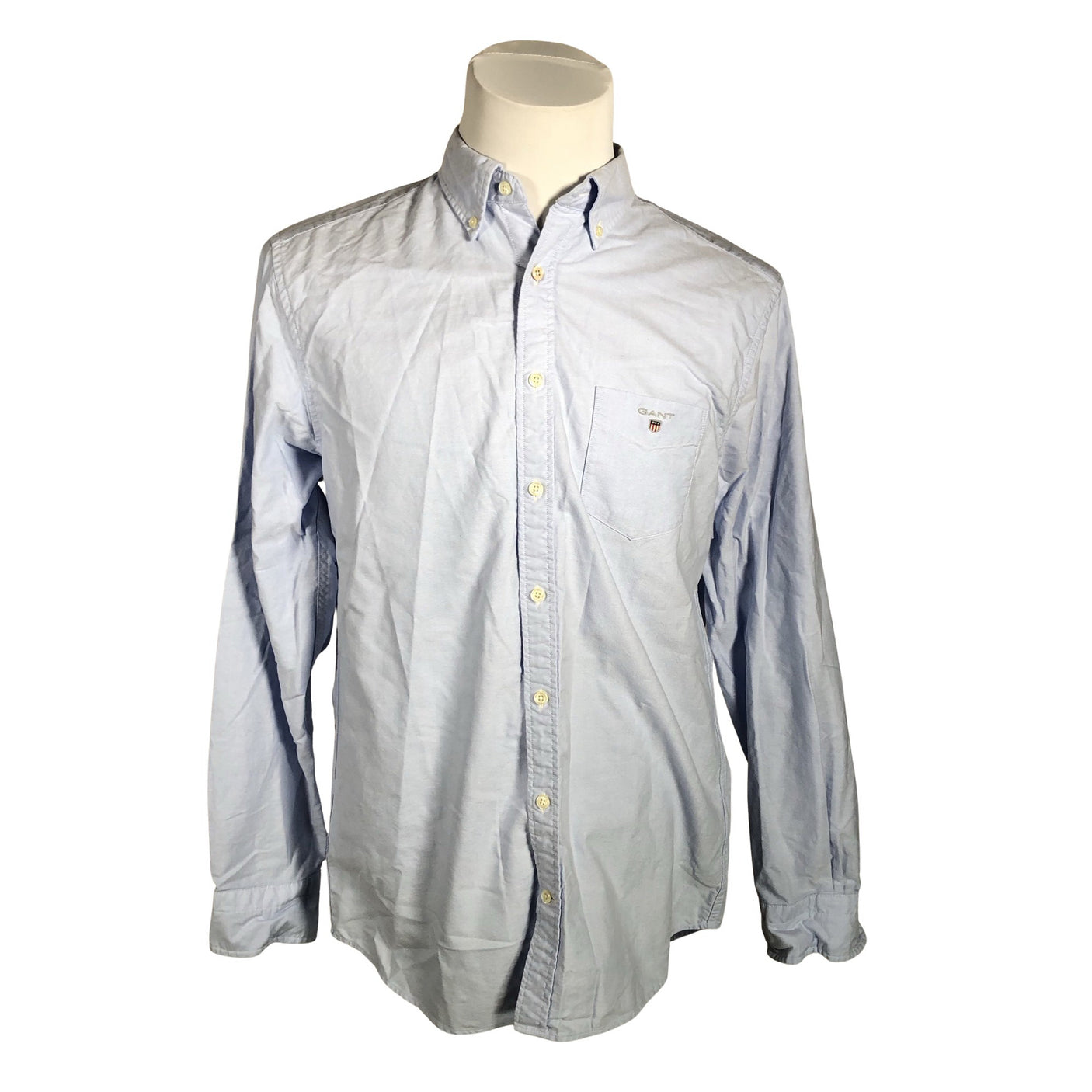 Unisex Gant - Collared shirt, size L - Blue (1)