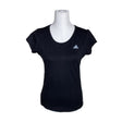 Unisex Adidas - Sports shirt, short sleeve, size 38 - Black ()