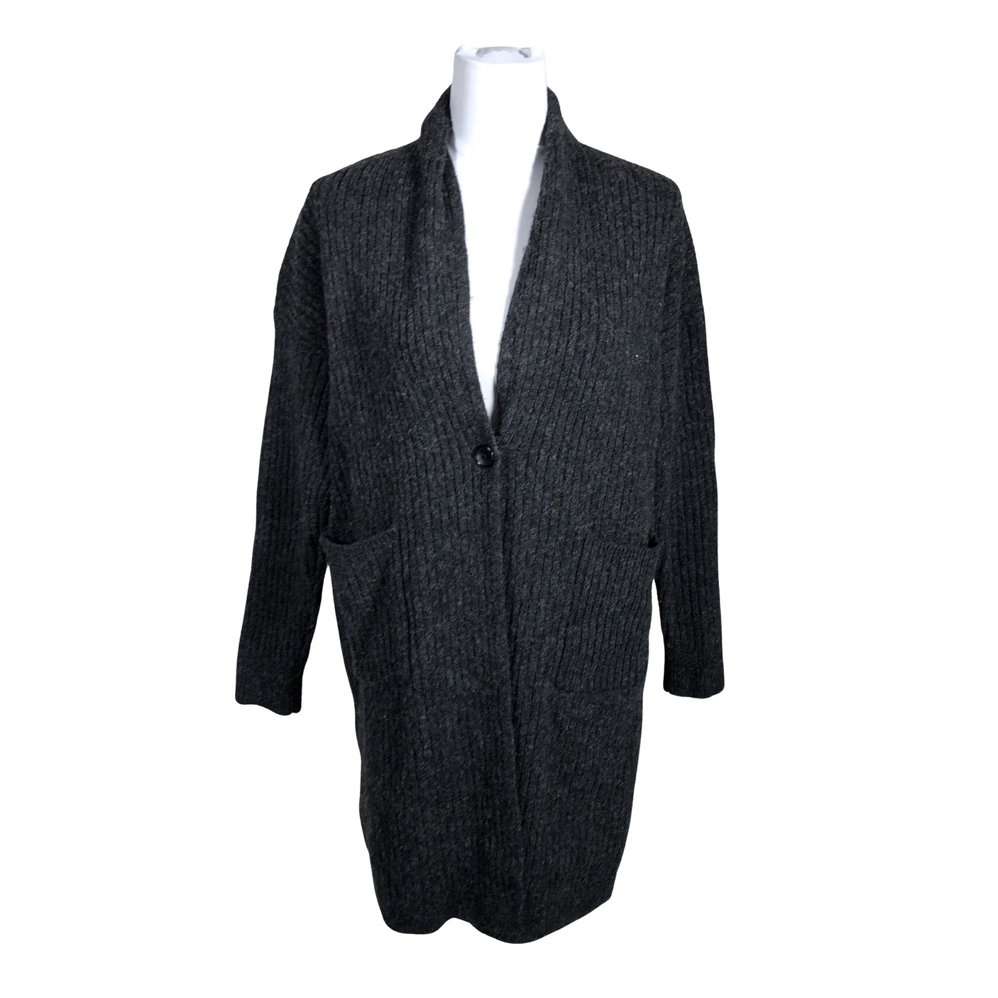Unisex Uniqlo - Cardigan, size 38 - Gray (1)