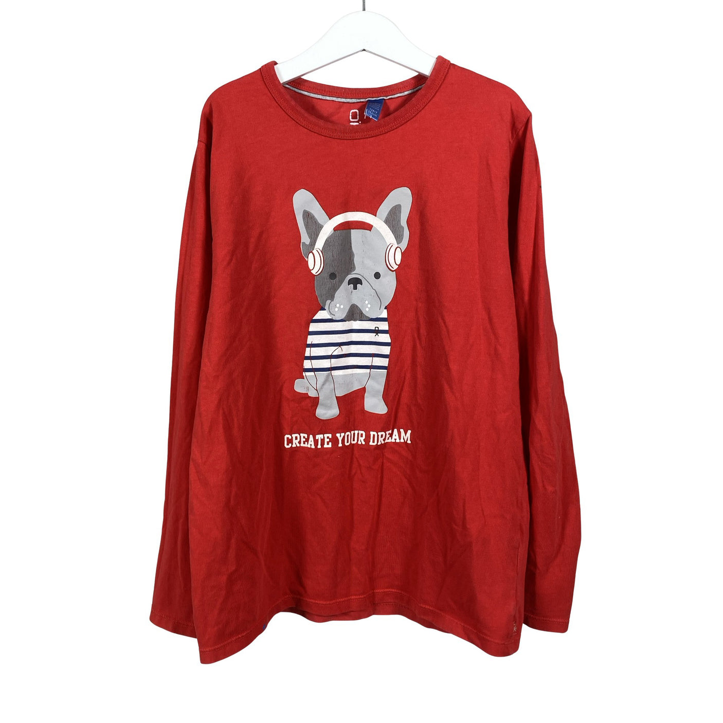 Unisex Okaïdi - Tricot shirt, size 146 - 152 - Red (1)